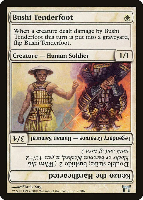 Bushi Tenderfoot // Kenzo the Hardhearted - Foil