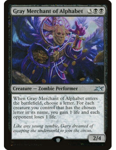 Gray Merchant of Alphabet - Foil