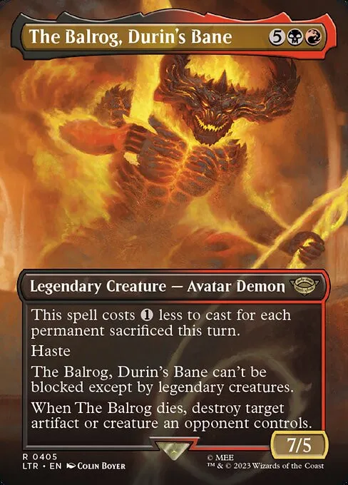 The Balrog, Durin's Bane - Foil