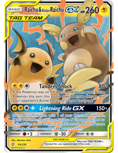 Raichu & Alolan Raichu-GX