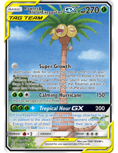 Rowlet & Alolan Exeggutor-GX