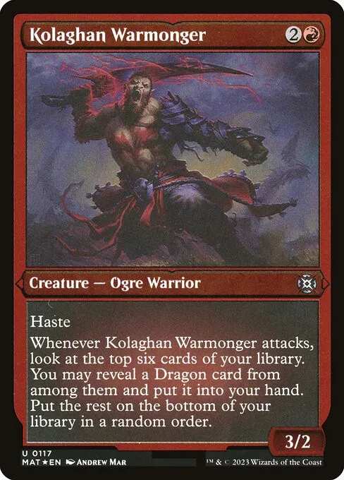 Kolaghan Warmonger - Foil