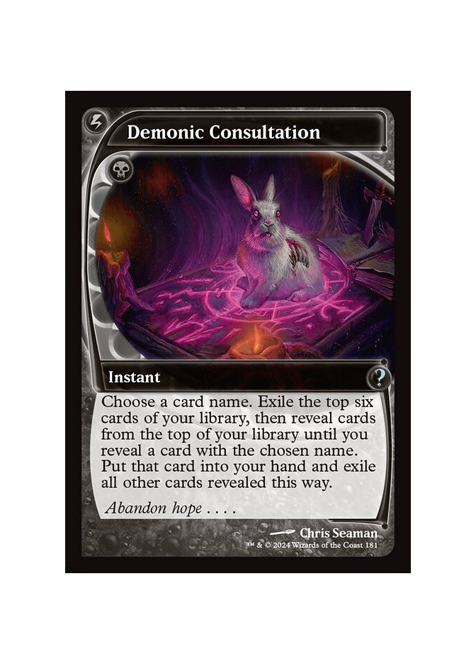 Demonic Consultation