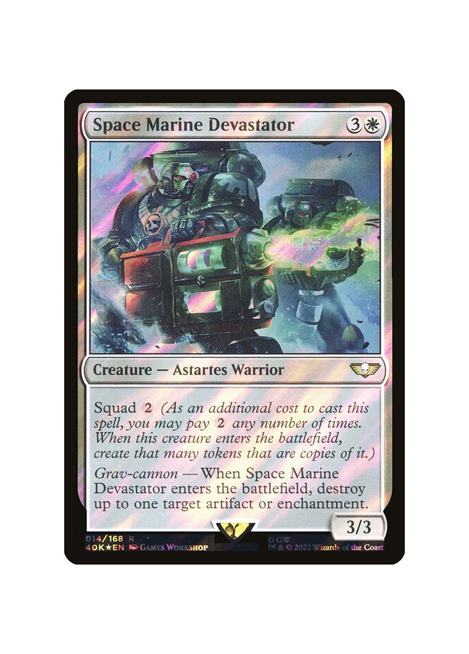 Space Marine Devastator - Foil