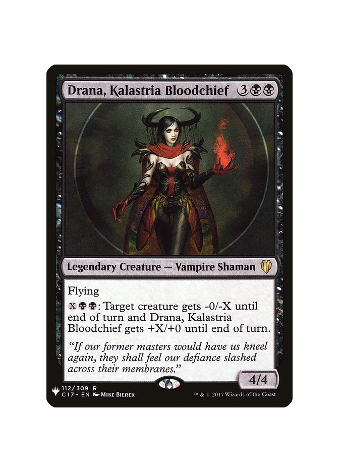 Drana, Kalastria Bloodchief