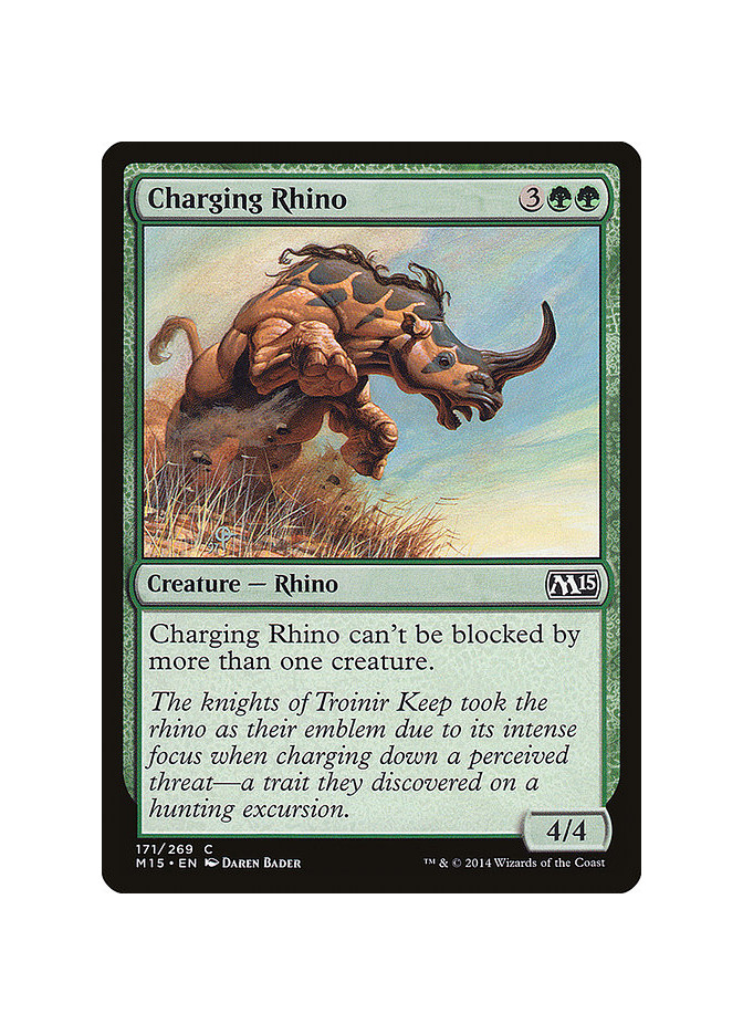 Charging Rhino - Foil