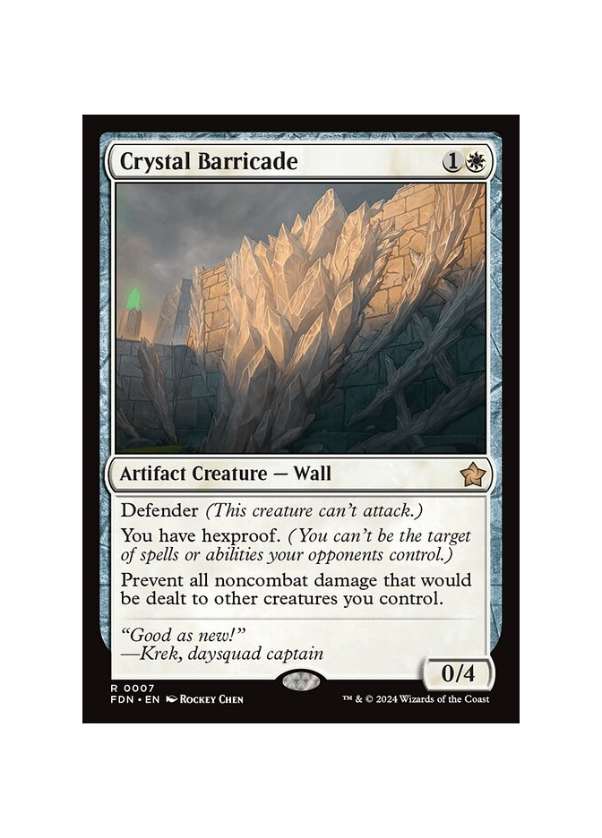 Crystal Barricade - Foil