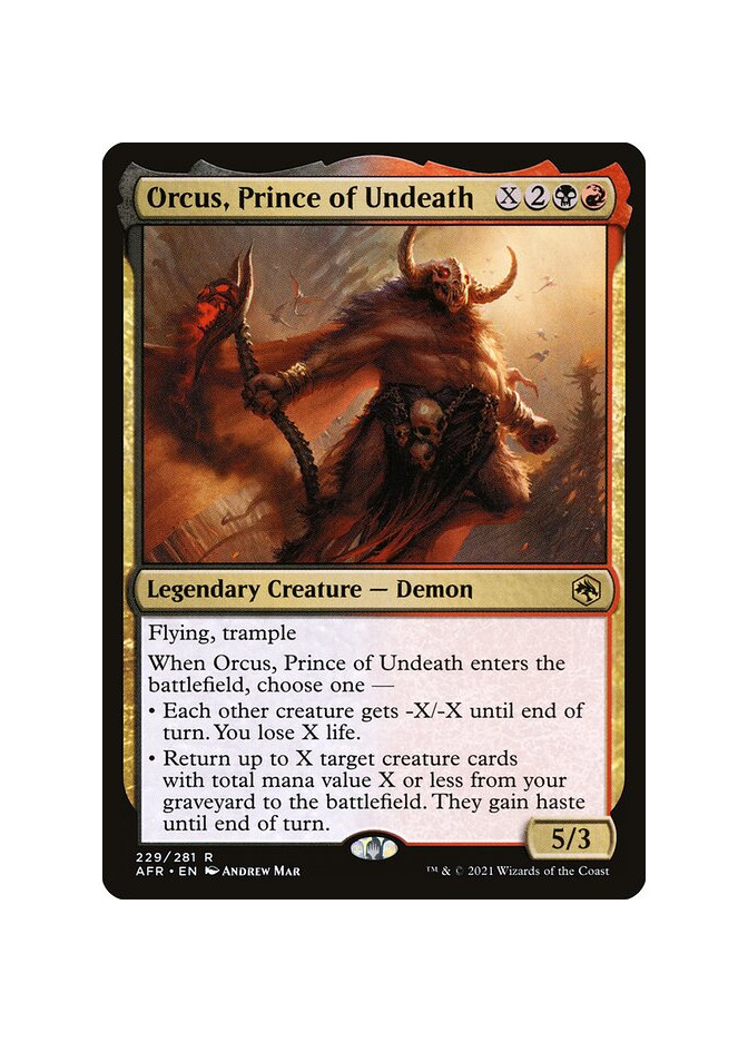 Orcus, Prince of Undeath