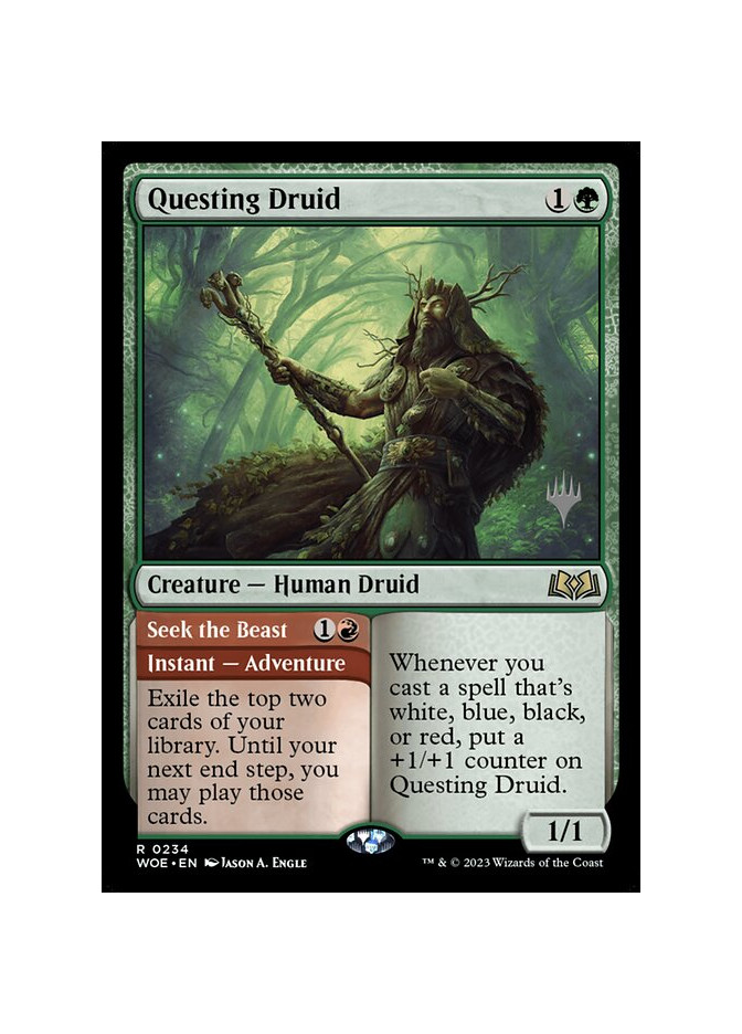 Questing Druid // Seek the Beast - Foil