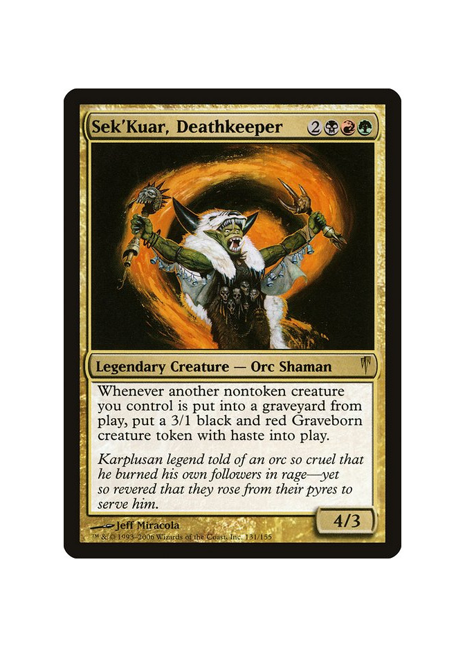 Sek'Kuar, Deathkeeper - Foil