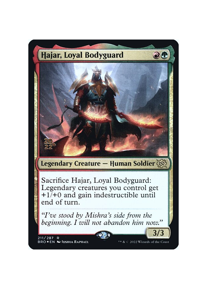 Hajar, Loyal Bodyguard - Foil