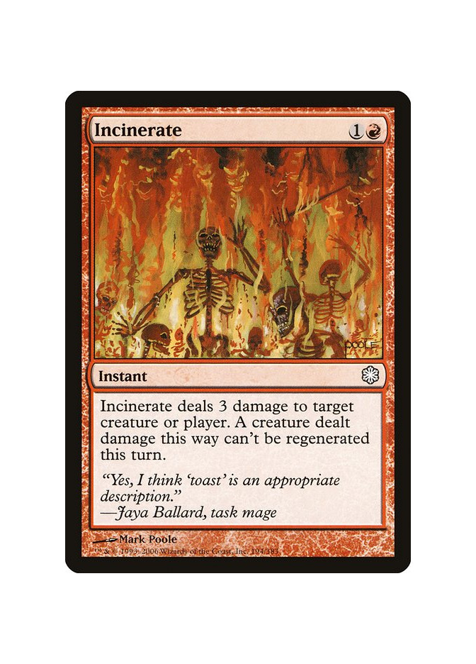 Incinerate