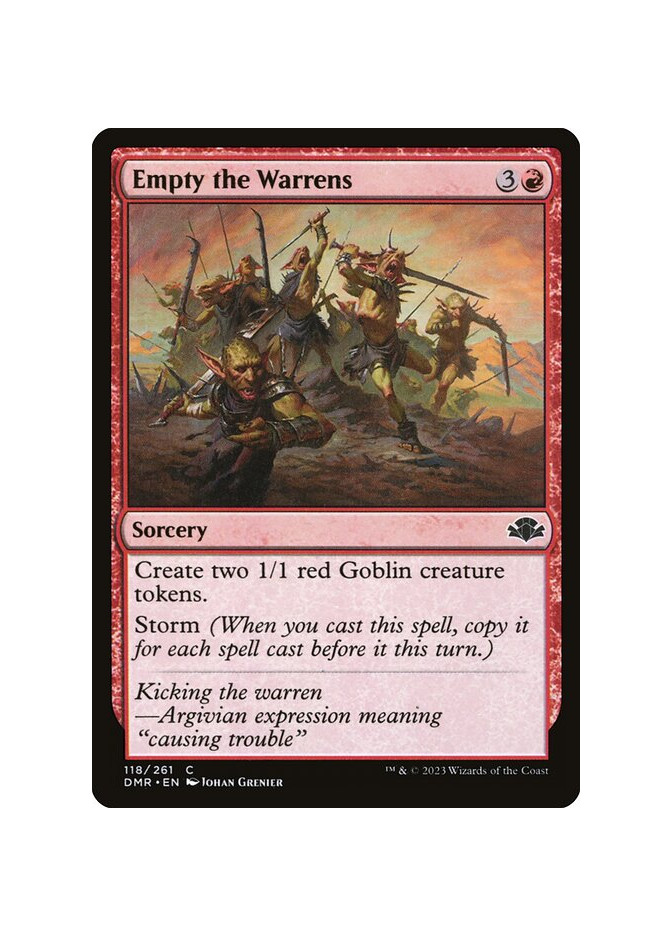 Empty the Warrens - Foil