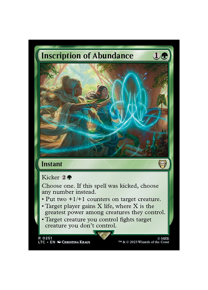 Inscription of Abundance
