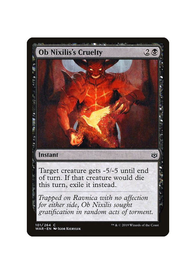 Ob Nixilis's Cruelty