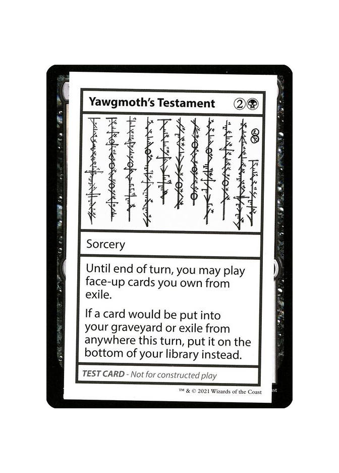 Yawgmoth's Testament