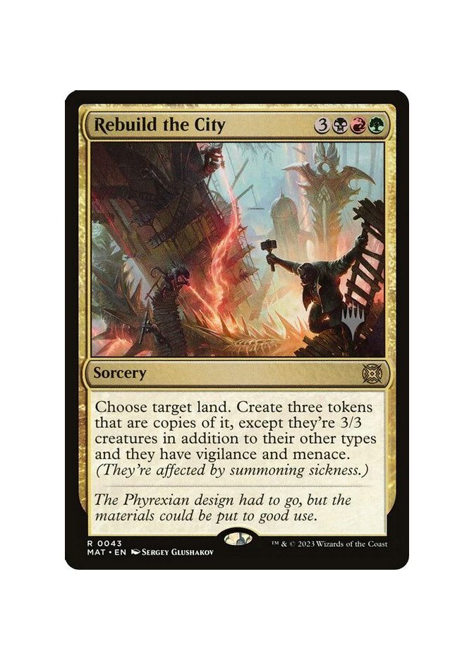 Rebuild the City - Foil