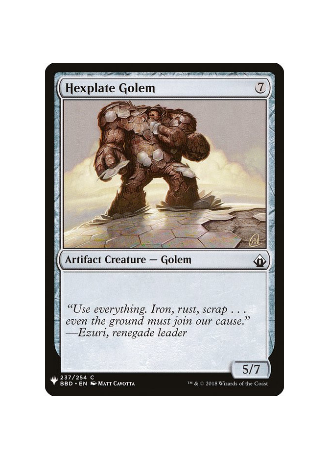 Hexplate Golem
