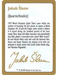 Jakub Šlemr Bio (1999)