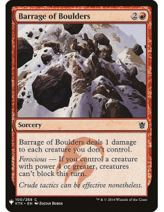 Barrage of Boulders