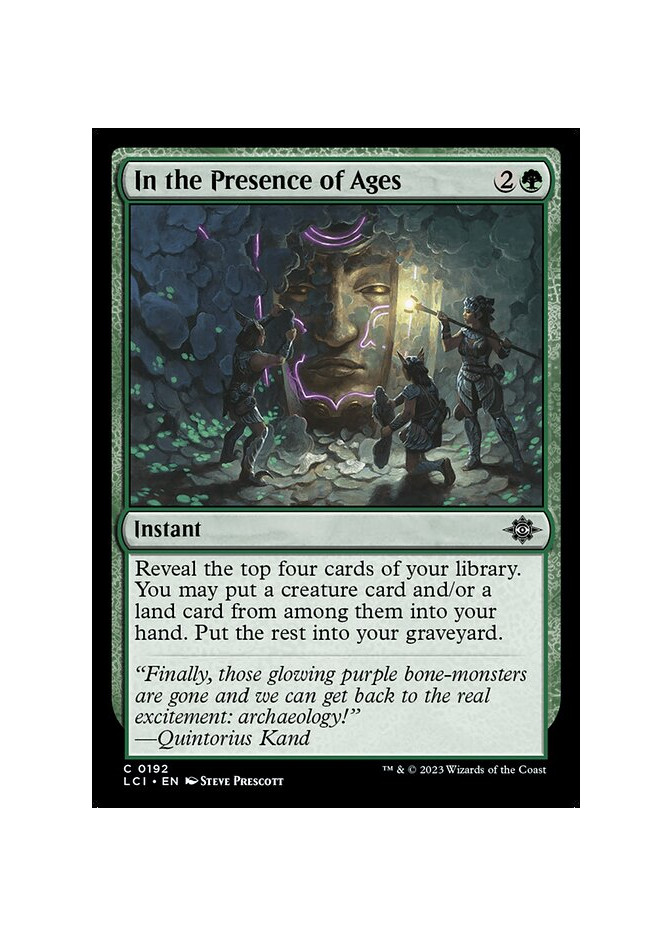 In the Presence of Ages