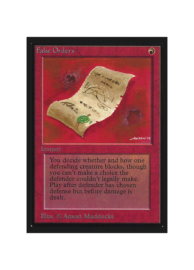 False Orders
