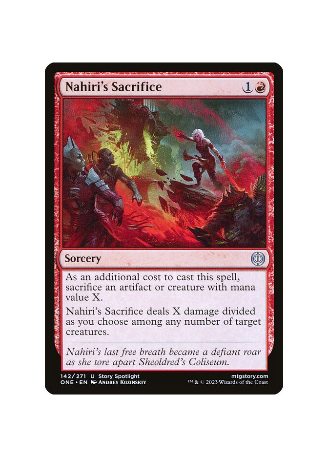 Nahiri's Sacrifice - Foil