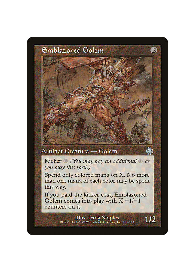 Emblazoned Golem - Foil
