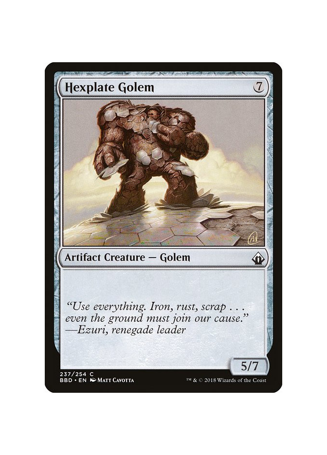 Hexplate Golem - Foil