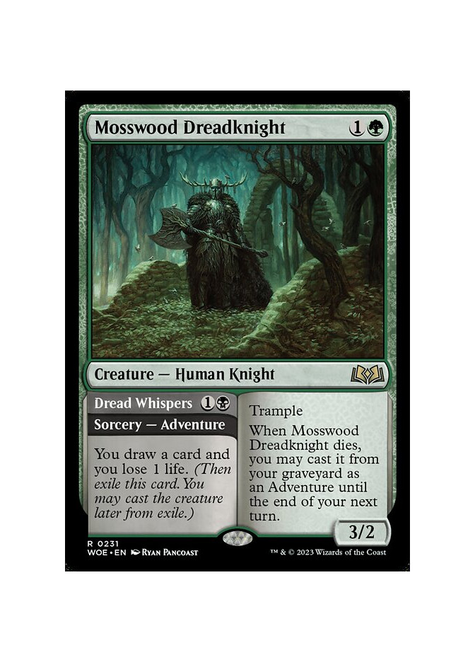 Mosswood Dreadknight // Dread Whispers - Foil