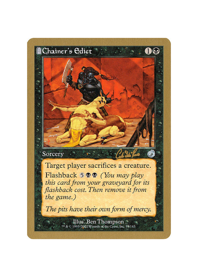 Chainer's Edict