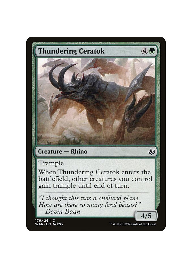 Thundering Ceratok - Foil