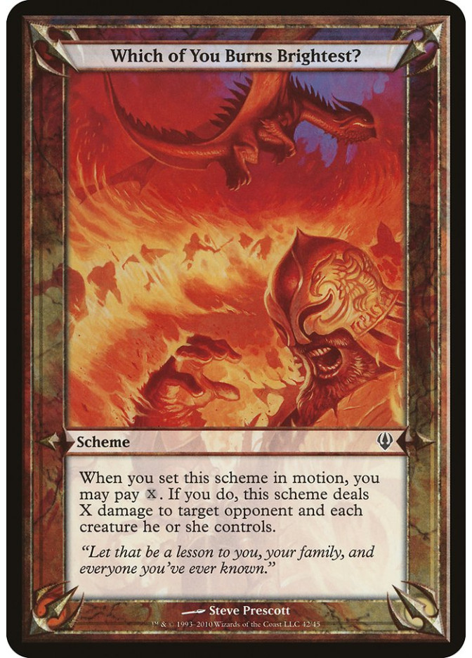 Which of You Burns Brightest?