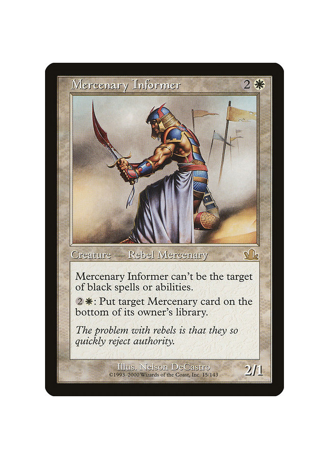 Mercenary Informer - Foil
