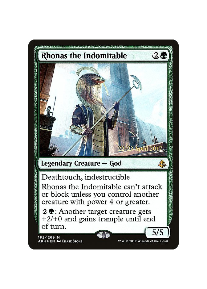 Rhonas the Indomitable - Foil