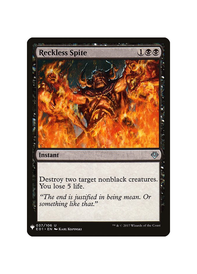 Reckless Spite
