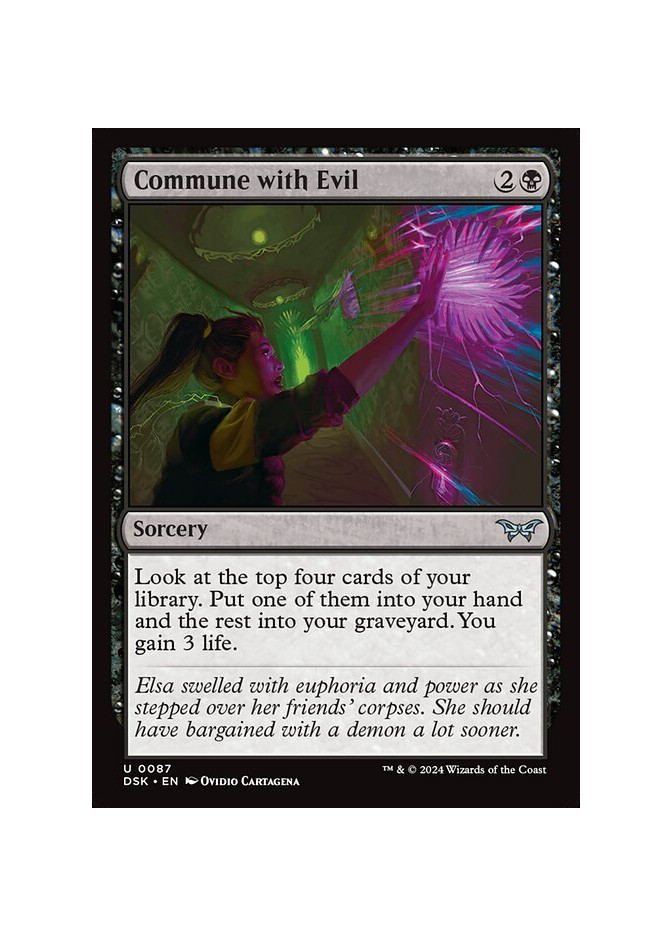 Commune with Evil - Foil