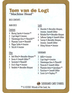 Tom van de Logt Decklist (2001)
