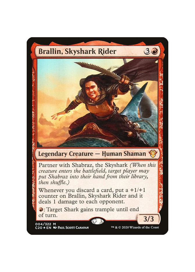 Brallin, Skyshark Rider - Foil