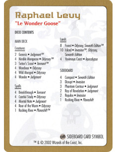 Raphael Levy Decklist