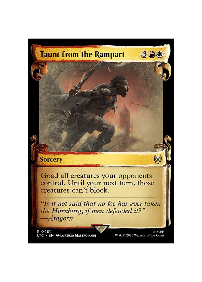 Taunt from the Rampart - Foil