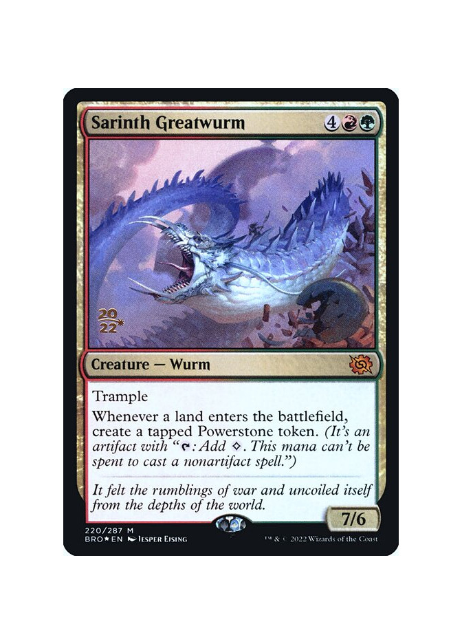 Sarinth Greatwurm - Foil