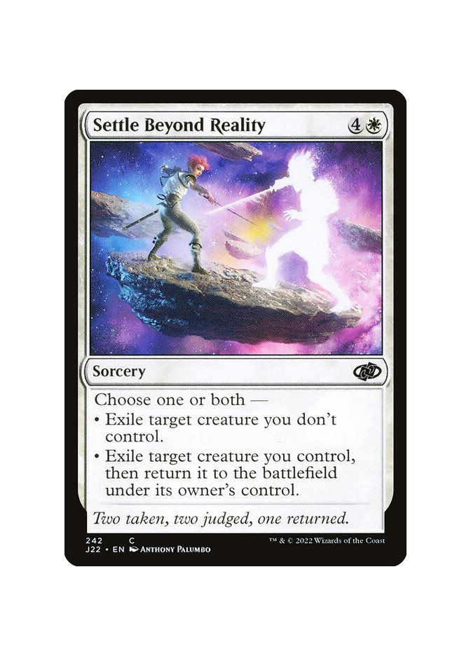 Settle Beyond Reality