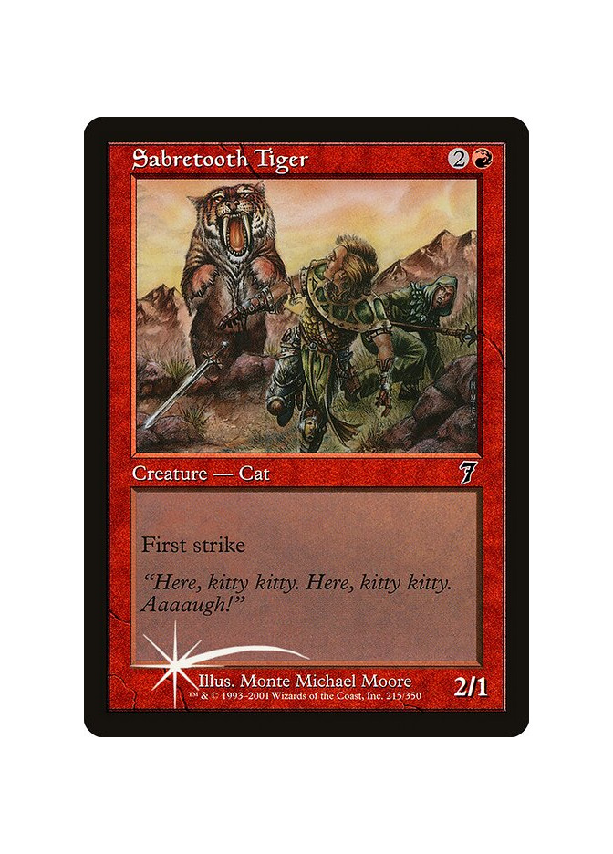 Sabretooth Tiger - Foil