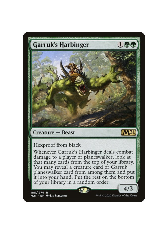 Garruk's Harbinger - Foil