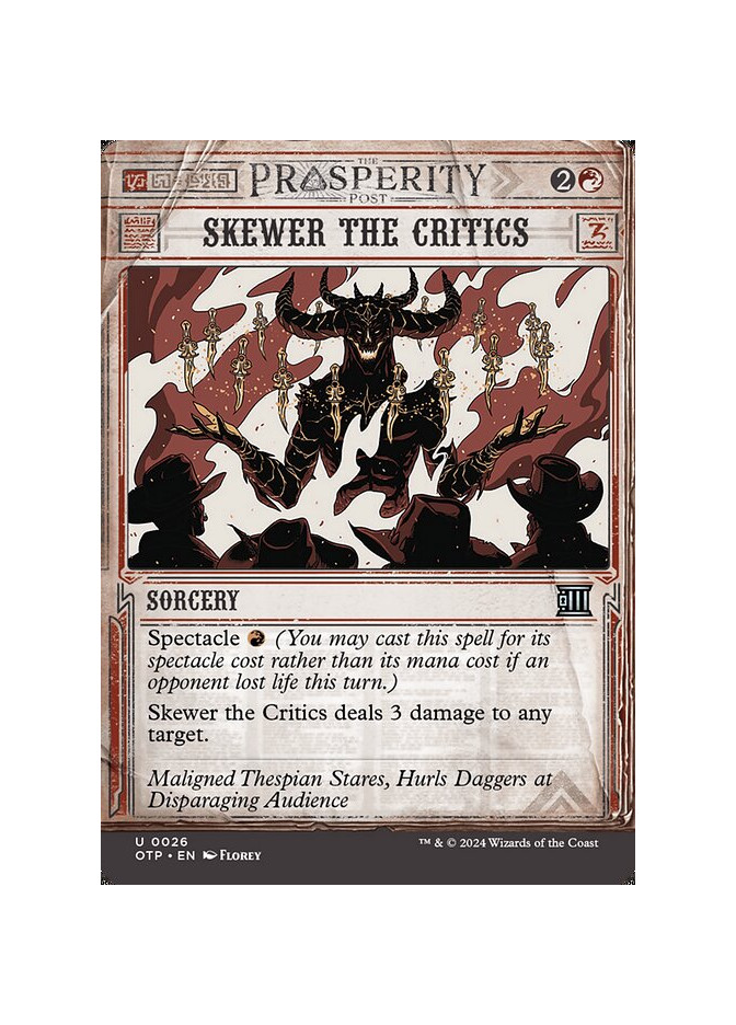 Skewer the Critics - Foil