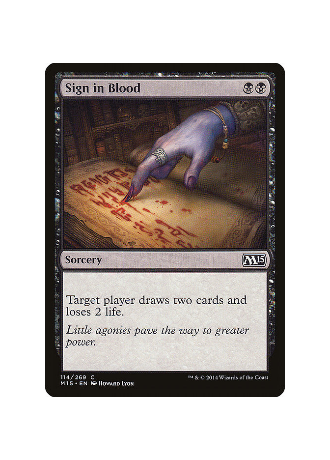 Sign in Blood - Foil