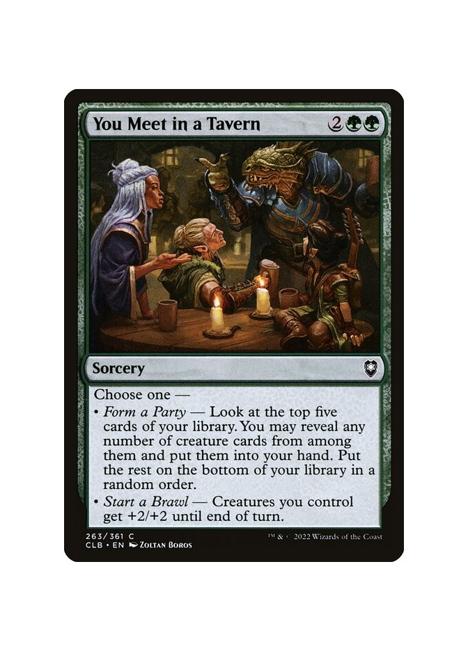 You Meet in a Tavern