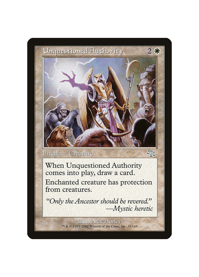 Unquestioned Authority