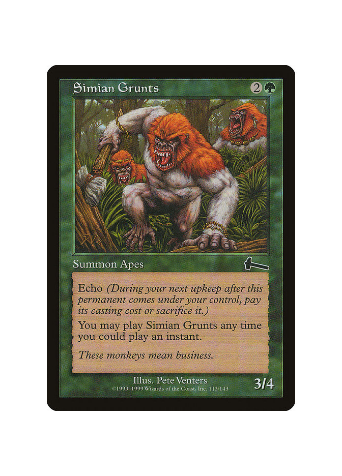 Simian Grunts